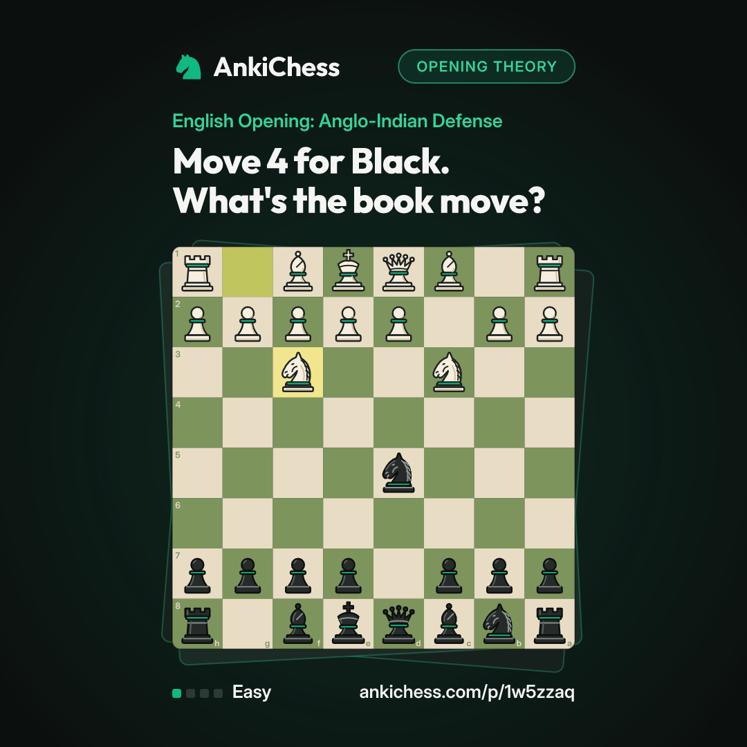 Move 4 for Black. What's the book move?