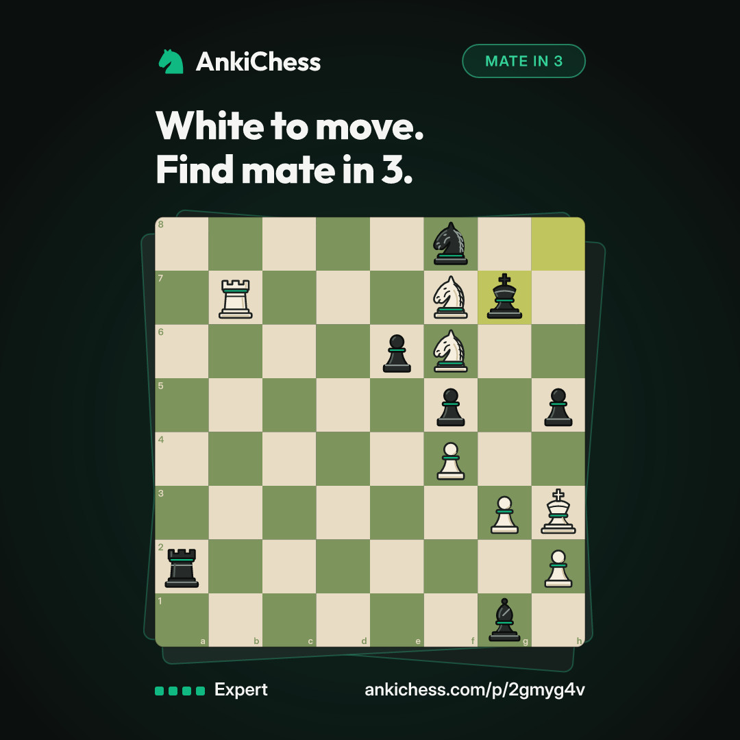 White to move. Find mate in 3.